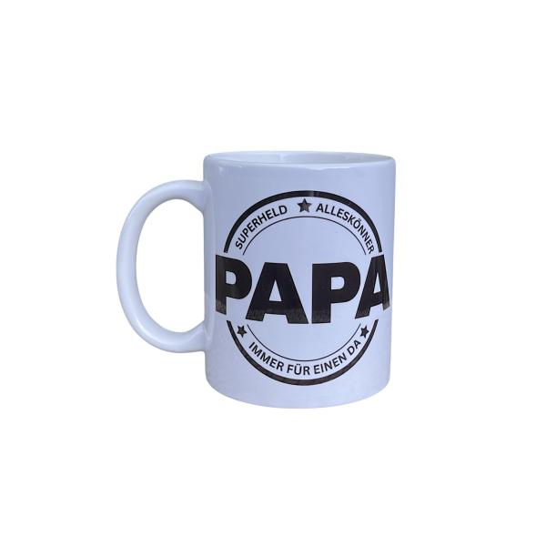 Keramiktasse Papa personalisiert Namenstasse Vatertag Kaffeetasse Kaffeebecher Teetasse - Artikel Nr. 1100061